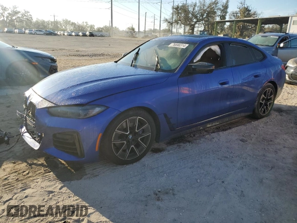 2022 BMW 4 Series M440i xDrive с VIN WBA13AW00NFL94612, выставлен на аукционе Copart как лот 76690314 с пробегом Не указан миль и Списание • Salvage title. История ставок и продаж доступна на DreamBid. Изображение 1.