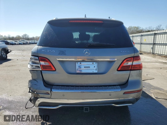 2015 Mercedes-Benz M ML 350 with VIN 4JGDA5HB6FA536757, listed as a Copart auction lot 50070965 with 125,797 mi miles and Salvage Title. Bid and sale history available at carsss.com. Image 6.