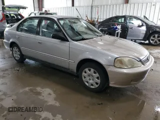 2000 Honda Civic VP z VIN 2HGEJ6611YH535305, wystawiony jako Copart lot #60373365 z przebiegiem 157 718 mil mil oraz Czysty tytuł • Clean title. Historia ofert i sprzedaży dostępna na DreamBid. Obrazek 4.