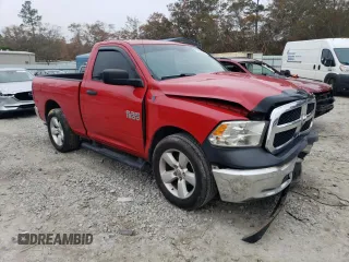2013 Ram 1500 Tradesman with VIN 3C6JR6AG9DG515158, listed as a Copart auction lot 84843254 with 237,948 mi miles and Salvage title. Bid and sale history available at DreamBid. Image 4.