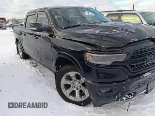 2020 Ram 1500 Limited with VIN 1C6SRFHTXLN187438, listed as a Copart auction lot 45062765 with 0 mi miles and Salvage Title. Bid and sale history available at carsss.com. Image 10.
