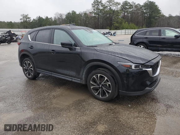 2023 Mazda CX-5 S Premium with VIN JM3KFBDM0P0227531, listed as a Copart auction lot 48333175 with 20,814 mi miles and Salvage Title. Bid and sale history available at DreamBid. Image 4.