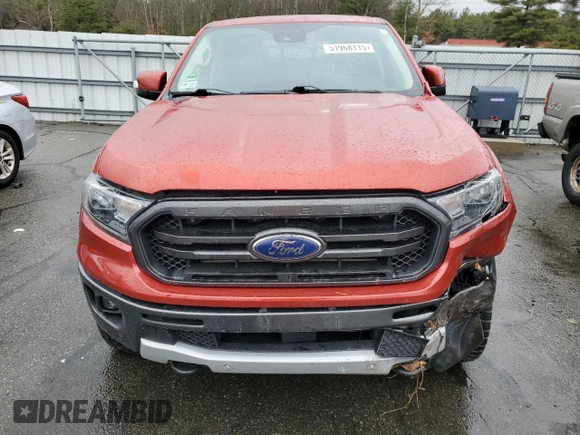 2019 Ford Ranger XL with VIN 1FTER4FH3KLB17556, listed as a Copart auction lot 51968115 with 76,539 mi miles and Salvage Title. Bid and sale history available at DreamBid. Image 5.