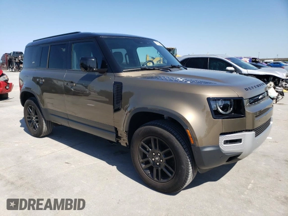 2024 Land Rover Defender S with VIN SALEJ7EX7R2287641, listed as a Copart auction lot 52123665 with 2,358 mi miles and Salvage title. Bid and sale history available at DreamBid. Image 4.