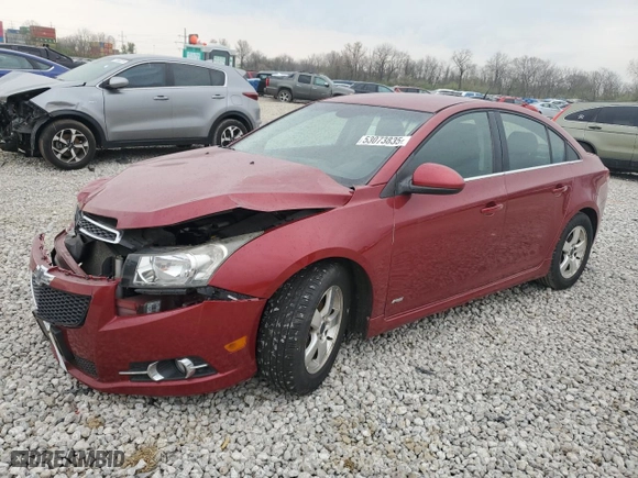 2012 Chevrolet Cruze LT w/1LT with VIN 1G1PL5SC6C7206678, listed as a Copart auction lot 53073835 with 199,724 mi miles and Salvage Title. Bid and sale history available at carsss.com. Image 1.