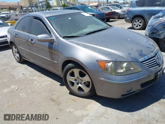 2005 Acura RL with VIN JH4KB165X5C011801, listed as a IAAI auction lot 42655208 with 190,816 mi miles and . Bid and sale history available at DreamBid. Image 1.
