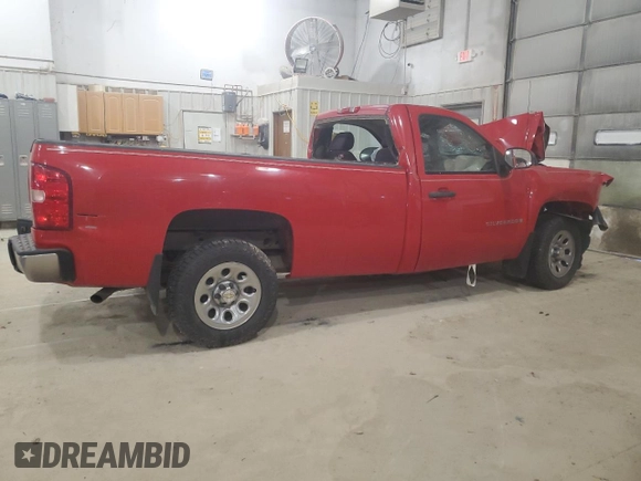 2009 Chevrolet Silverado 1500 Work Truck with VIN 1GCEC14XX9Z220538, listed as a Copart auction lot 48787505 with Not Provided miles and Salvage Title. Bid and sale history available at DreamBid. Image 3.