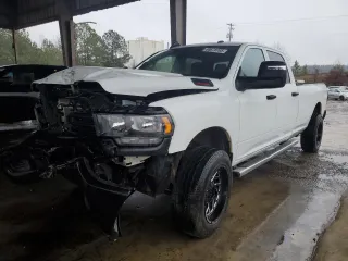 2023 Ram 2500 Tradesman with VIN 3C6UR5HJXPG564723, listed as a Copart auction lot 88878705 with 83,467 mi miles and Salvage Title. Bid and sale history available at carsss.com. Image 1.