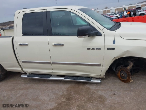 2010 Dodge Ram 1500 SLT with VIN 1D7RB1GT0AS235243, listed as a IAAI auction lot 41773073 with 156,710 mi miles. Bid and sale history available at carsss.com. Image 14.