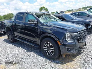 2024 Ford Ranger Lariat with VIN 1FTER4KH3RLE27092, listed as a IAAI auction lot 42726630 with Not provided miles and . Bid and sale history available at DreamBid. Image 1.