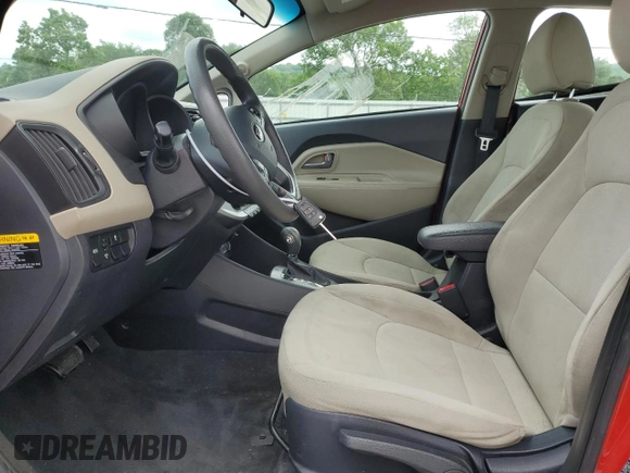 2013 Kia Rio EX with VIN KNADN4A39D6295795, listed as a Copart auction lot 56565145 with 108,074 mi miles and Clean title. Bid and sale history available at DreamBid. Image 7.