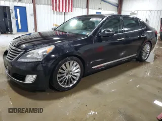 2014 Hyundai Equus Signature z VIN KMHGH4JH4EU084175, wystawiony jako Copart lot #56193605 z przebiegiem 96 114 mil mil oraz Szkody całkowita. Historia ofert i sprzedaży dostępna na DreamBid. Obrazek 1.