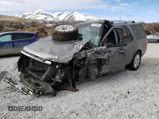 2012 Ford Expedition Limited с VIN 1FMJU2A57CEF64875, выставлен на аукционе Copart как лот 47412055 с пробегом Не указан миль и Списание • Salvage title. История ставок и продаж доступна на DreamBid. Изображение 1.