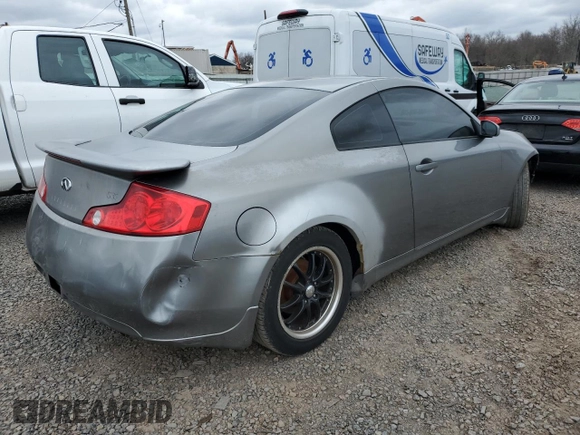 2004 Infiniti G35 w/Leather with VIN JNKCV54E24M806341, listed as a Copart auction lot 51674265 with 217,342 mi miles and Salvage Title. Bid and sale history available at DreamBid. Image 3.
