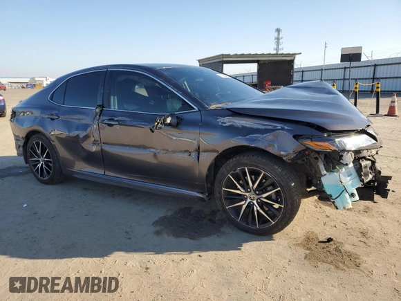2023 Toyota Camry SE with VIN 4T1G11AK8PU732604, listed as a Copart auction lot 50635685 with 57,364 mi miles and Salvage Title. Bid and sale history available at DreamBid. Image 4.