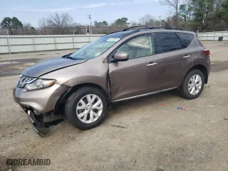 2012 Nissan Murano S with VIN JN8AZ1MU3CW103738, listed as a Copart auction lot 45123245 with 206,387 mi miles and Salvage Title. Bid and sale history available at carsss.com. Image 1.