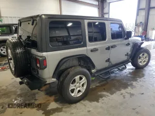 2020 Jeep Wrangler Unlimited Sport S z VIN 1C4HJXDN7LW129496, wystawiony jako Copart lot #51569875 z przebiegiem 124 159 mil mil oraz Szkoda całkowita • Salvage title. Historia ofert i sprzedaży dostępna na DreamBid. Obrazek 3.