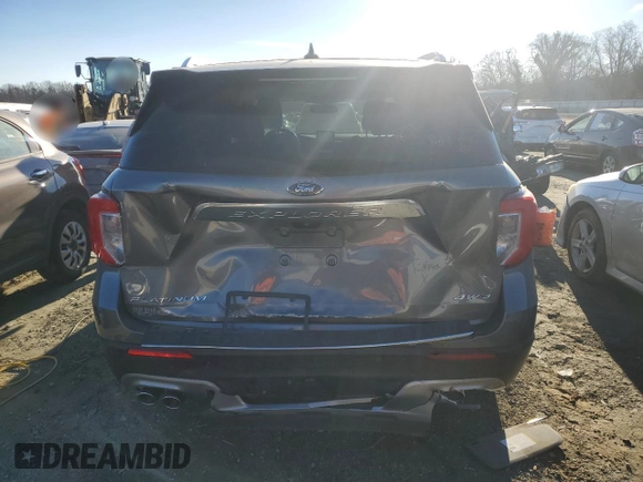 2021 Ford Explorer Platinum with VIN 1FM5K8HC4MGB86521, listed as a Copart auction lot 89337375 with 32,726 mi miles and Salvage Title. Bid and sale history available at carsss.com. Image 6.