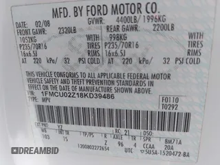 2008 Ford Escape XLS с VIN 1FMCU02Z18KD39486, выставлен на аукционе IAAI как лот 42311893 с пробегом 145 210 миль миль и . История ставок и продаж доступна на DreamBid. Изображение 9.