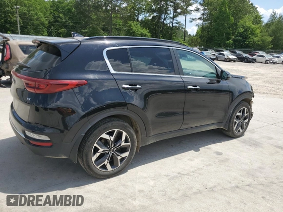 2022 Kia Sportage EX with VIN KNDPN3ACXN7947670, listed as a Copart auction lot 55478495 with 70,257 mi miles and Clean title. Bid and sale history available at DreamBid. Image 3.