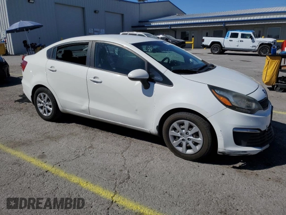2016 Kia Rio LX with VIN KNADM4A33G6684830, listed as a Copart auction lot 50565905 with 86,738 mi miles and Salvage Title. Bid and sale history available at carsss.com. Image 4.