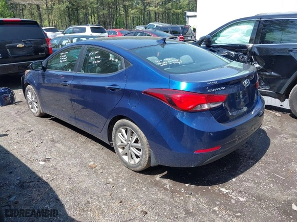 2015 Hyundai Elantra SE with VIN 5NPDH4AE4FH630370, listed as a IAAI auction lot 41983096 with 83,800 mi miles. Bid and sale history available at carsss.com. Image 3.