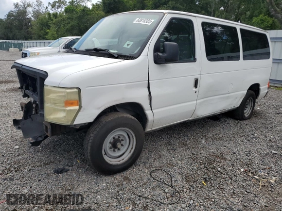 2008 Ford Econoline Passenger XL with VIN 1FMNE11LX8DA59238, listed as a Copart auction lot 63818385 with 170,959 mi miles and Salvage title. Bid and sale history available at DreamBid. Image 1.