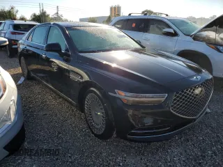 2020 Genesis G90 3.3T Premium with VIN KMTF34PA6LU078241, listed as a Copart auction lot 77247784 with 0 mi miles and Non Repairable. Bid and sale history available at carsss.com. Image 4.