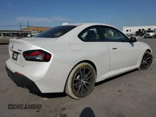 2023 BMW 2 Series 230i xDrive with VIN 3MW33CM06P8D23448, listed as a Copart auction lot 75215964 with 17,213 mi miles and Salvage Title. Bid and sale history available at carsss.com. Image 3.