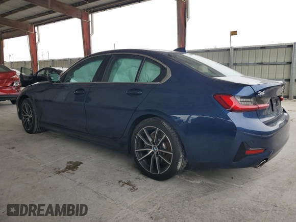 2021 BMW 3 Series 330i with VIN 3MW5R1J07M8B86693, listed as a Copart auction lot 59595985 with 43,852 mi miles and Salvage title. Bid and sale history available at DreamBid. Image 2.