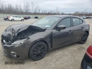2015 Mazda 3 i Grand Touring z VIN JM1BM1M78F1242080, wystawiony jako Copart lot #50996375 z przebiegiem 281 770 mil mil oraz Szkoda całkowita • Salvage title. Historia ofert i sprzedaży dostępna na DreamBid. Obrazek 1.