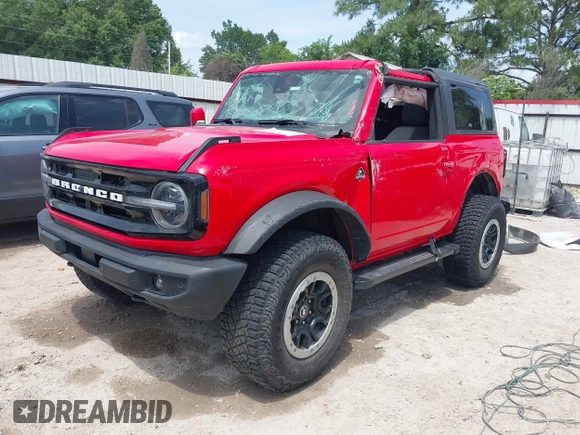 2022 Ford Bronco with VIN 1FMDE5CP1NLB84231, listed as a IAAI auction lot 42267040 with 28,260 mi miles and . Bid and sale history available at DreamBid. Image 2.