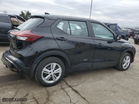 2023 Nissan Kicks S with VIN 3N1CP5BV8PL498530, listed as a Copart auction lot 47360615 with NaN miles and Salvage Title. Bid and sale history available at carsss.com. Image 3.