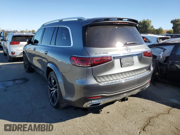 2023 Mercedes-Benz GLS with VIN 4JGFF5KEXPA876749, listed as a Copart auction lot 72206203 with 13,654 mi miles. Bid and sale history available at carsss.com. Image 2.