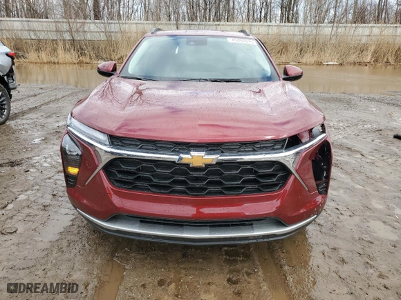 2025 Chevrolet Trax LT with VIN KL77LHEP5SC172078, listed as a Copart auction lot 45497075 with 156 mi miles and Salvage Title. Bid and sale history available at carsss.com. Image 5.