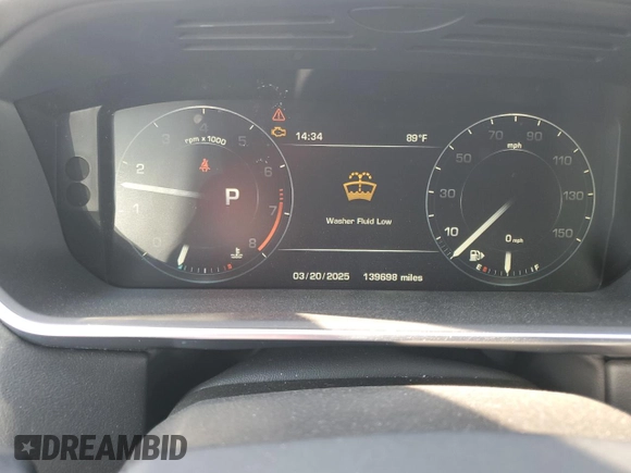 2016 Land Rover Range Rover with VIN SALGR2PF6GA298514, listed as a Copart auction lot 50099365 with 139,698 mi miles and Salvage Title. Bid and sale history available at carsss.com. Image 9.