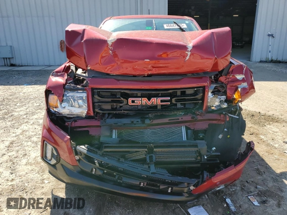 2022 GMC Canyon 2WD Elevation with VIN 1GTG5CENXN1117107, listed as a Copart auction lot 46647885 with 0 mi miles and Salvage Title. Bid and sale history available at carsss.com. Image 5.