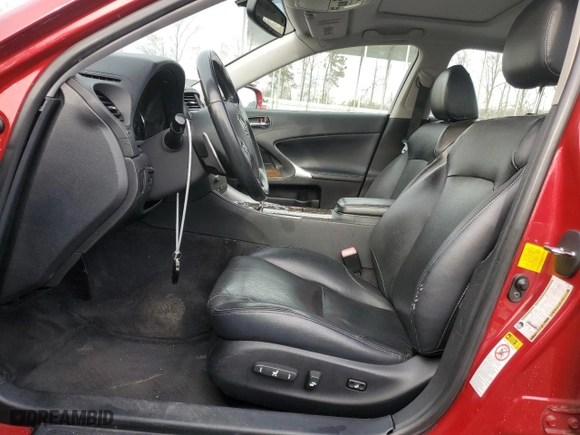 2013 Lexus IS 250 with VIN JTHCF5C20D5062737, listed as a Copart auction lot 42801285 with 93,884 mi miles and Salvage Title. Bid and sale history available at carsss.com. Image 7.