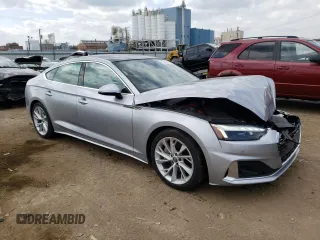 2020 Audi A5 Sportback Premium Plus with VIN WAUCNCF59LA020388, listed as a Copart auction lot 55458853 with 35,331 mi miles. Bid and sale history available at carsss.com. Image 4.