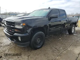 2018 Chevrolet Silverado 1500 LT with VIN 2GCVKREC7J1106703, listed as a Copart auction lot 43283895 with 163,303 mi miles and Salvage Title. Bid and sale history available at DreamBid. Image 1.