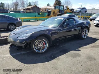 2008 Chevrolet Corvette Z06 with VIN 1G1YY26EX85121524, listed as a Copart auction lot 50619465 with 0 mi miles and Salvage Title. Bid and sale history available at carsss.com. Image 1.