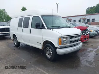 2001 Chevrolet Express Cargo with VIN 1GCHG35R411156920, listed as a IAAI auction lot 41892385 with 115,454 mi miles and . Bid and sale history available at DreamBid. Image 1.