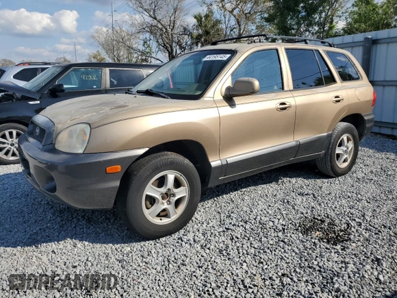 2003 Hyundai Santa Fe GLS with VIN KM8SC13D53U477438, listed as a Copart auction lot 44195145 with 167,437 mi miles and Clean Title. Bid and sale history available at carsss.com. Image 1.