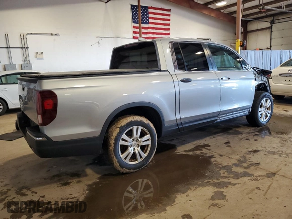 2017 Honda Ridgeline Sport+ with VIN 5FPYK3F22HB038941, listed as a Copart auction lot 51498405 with 121,347 mi miles and Salvage title. Bid and sale history available at DreamBid. Image 3.