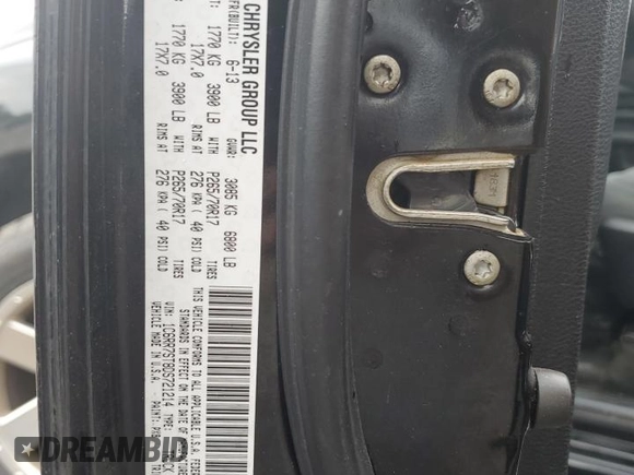 2013 Ram 1500 Tradesman with VIN 1C6RR7ST8DS721214, listed as a Copart auction lot 62301185 with 113,382 mi miles and Salvage title. Bid and sale history available at DreamBid. Image 12.