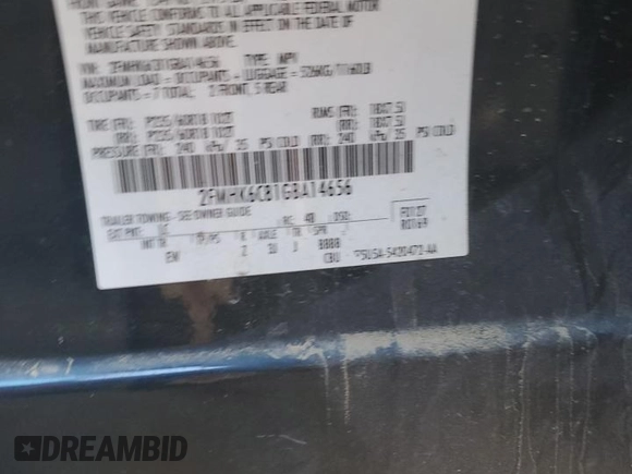 2016 Ford Flex SEL with VIN 2FMHK6C81GBA14656, listed as a Copart auction lot 88171705 with 112,196 mi miles and Salvage Title. Bid and sale history available at carsss.com. Image 15.