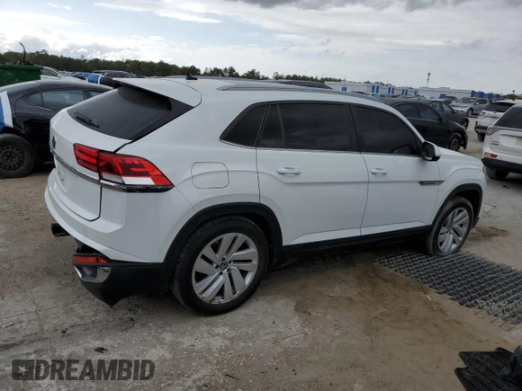 2022 Volkswagen Atlas SE with VIN 1V2JE2CA2NC207421, listed as a Copart auction lot 49580685 with 50,816 mi miles and Salvage title. Bid and sale history available at DreamBid. Image 3.