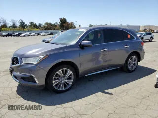 2017 Acura MDX Technology with VIN 5J8YD4H57HL004430, listed as a Copart auction lot 53837115 with 86,938 mi miles and Salvage title. Bid and sale history available at DreamBid. Image 1.