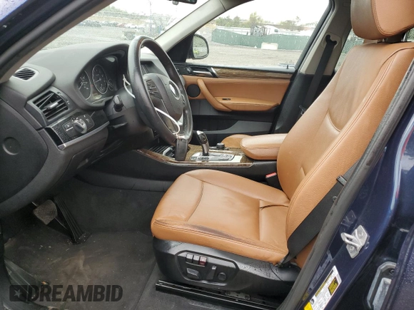 2016 BMW X3 sDrive28i with VIN 5UXWZ7C51G0T42789, listed as a Copart auction lot 48035665 with 96,792 mi miles and Salvage Title. Bid and sale history available at DreamBid. Image 7.