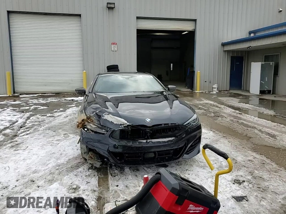 2023 BMW 8 Series 840i with VIN WBAAE4C03PCM06630, listed as a Copart auction lot 46220785 with 0 mi miles and Salvage Title. Bid and sale history available at carsss.com. Image 11.